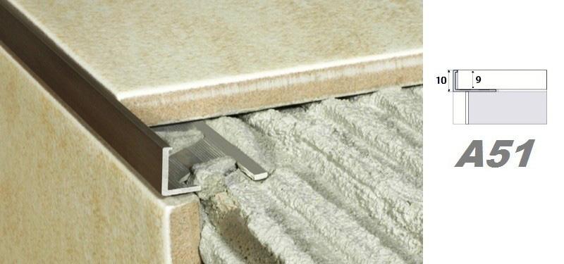 Mètres ALU Anodisé Carrelage Barette DE Bord Profil Baguette 10mm