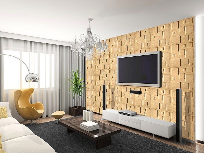 15 m2 Platten mywall 3D Decke Paneele 50x50cm, CUBES ...